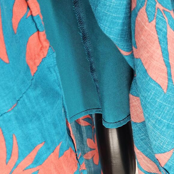 Old Navy Tropical Smocked Tiered Midi Sundress Beach Vacation Womens Size Medium - Picture 11 of 11